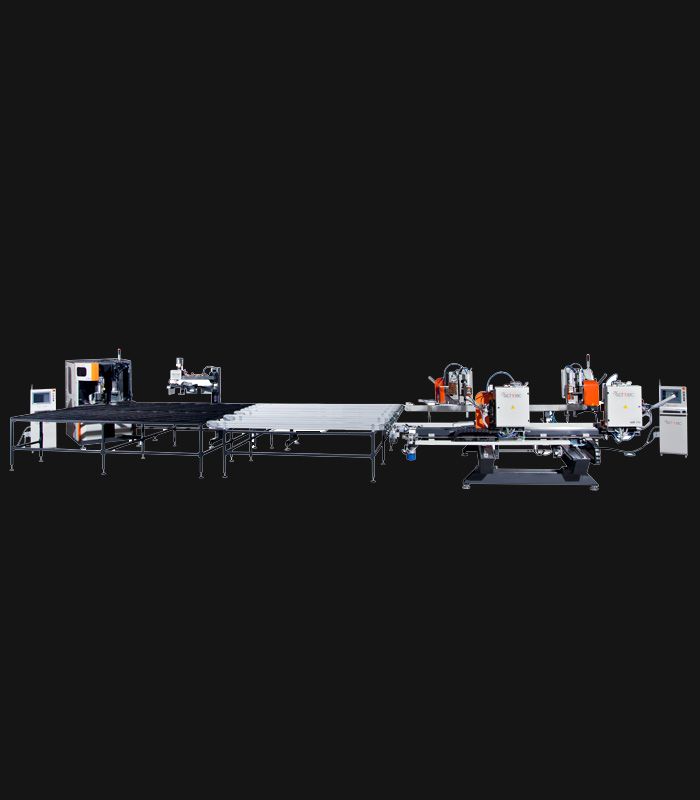 SSL 1 Four Head Welding & CNC Corner Cleaning Line